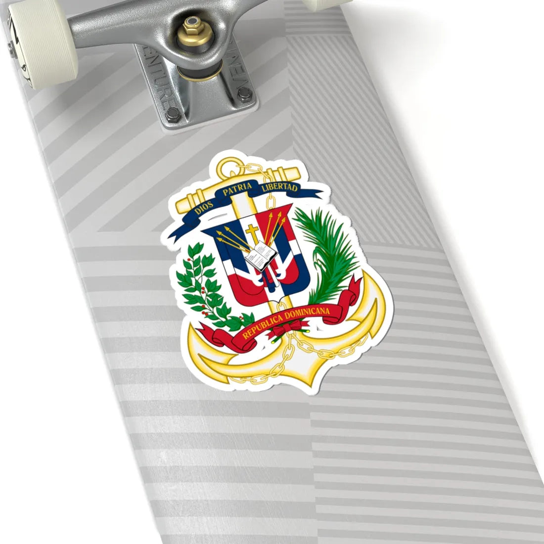 Emblema de la Marina de Guerra Dominicana (Dominica) (Coat of Arms) STICKER Vinyl Kiss-Cut Decal - The Sticker Space