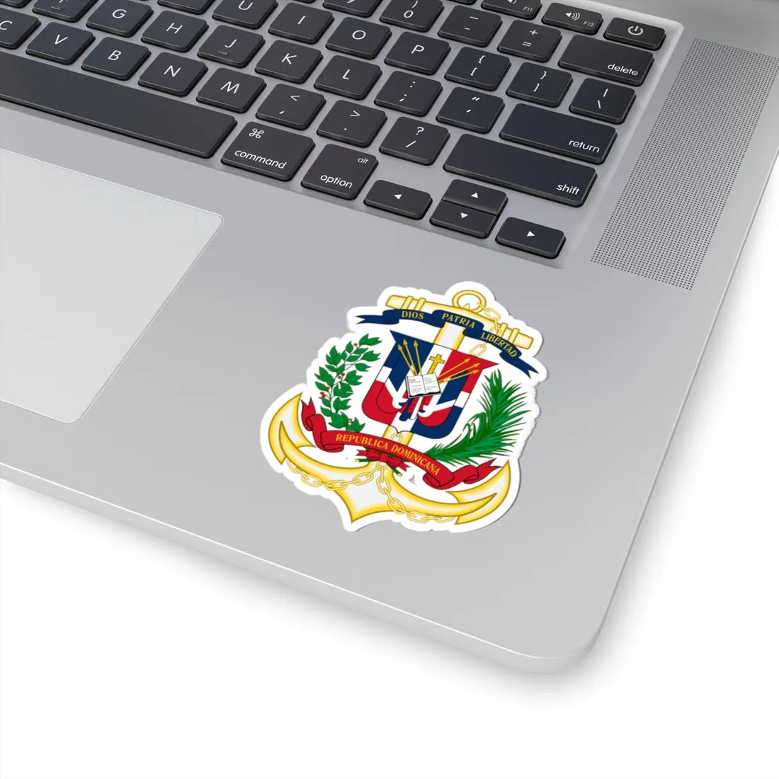 Emblema de la Marina de Guerra Dominicana (Dominica) (Coat of Arms) STICKER Vinyl Kiss-Cut Decal - The Sticker Space