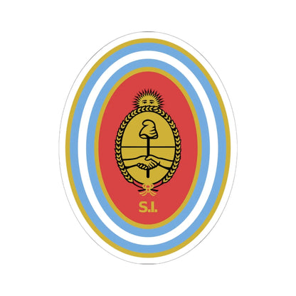 Emblema de la Secretaría de Inteligencia (Argentina) (Coat of Arms) STICKER Vinyl Kiss-Cut Decal 6 Inch White - The Sticker Space