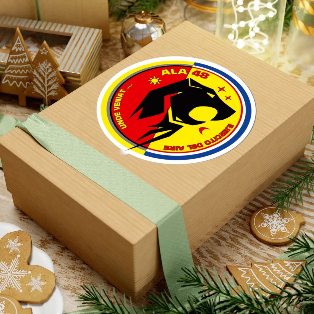 Emblema del Ala 48 del Ejército del Aire español (Spain) (Coat of Arms) STICKER Vinyl Kiss-Cut Decal - The Sticker Space