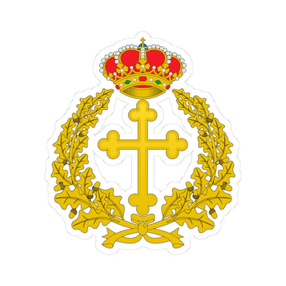 Emblema del Arzobispado Castrense (Spain) (Coat of Arms) STICKER Vinyl Kiss-Cut Decal 3 Inch White - The Sticker Space