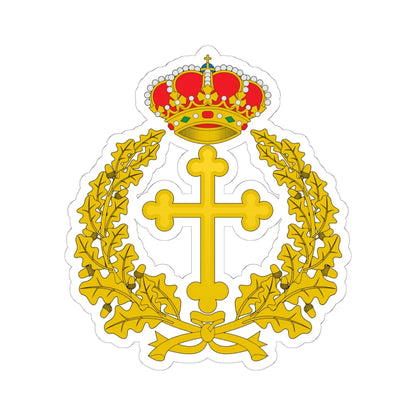 Emblema del Arzobispado Castrense (Spain) (Coat of Arms) STICKER Vinyl Kiss-Cut Decal 6 Inch White - The Sticker Space