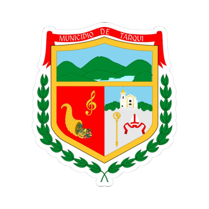 Emblema Escudo de Tarqui Huila (Colombia) (Coat of Arms) STICKER Vinyl Kiss-Cut Decal 3 Inch White - The Sticker Space