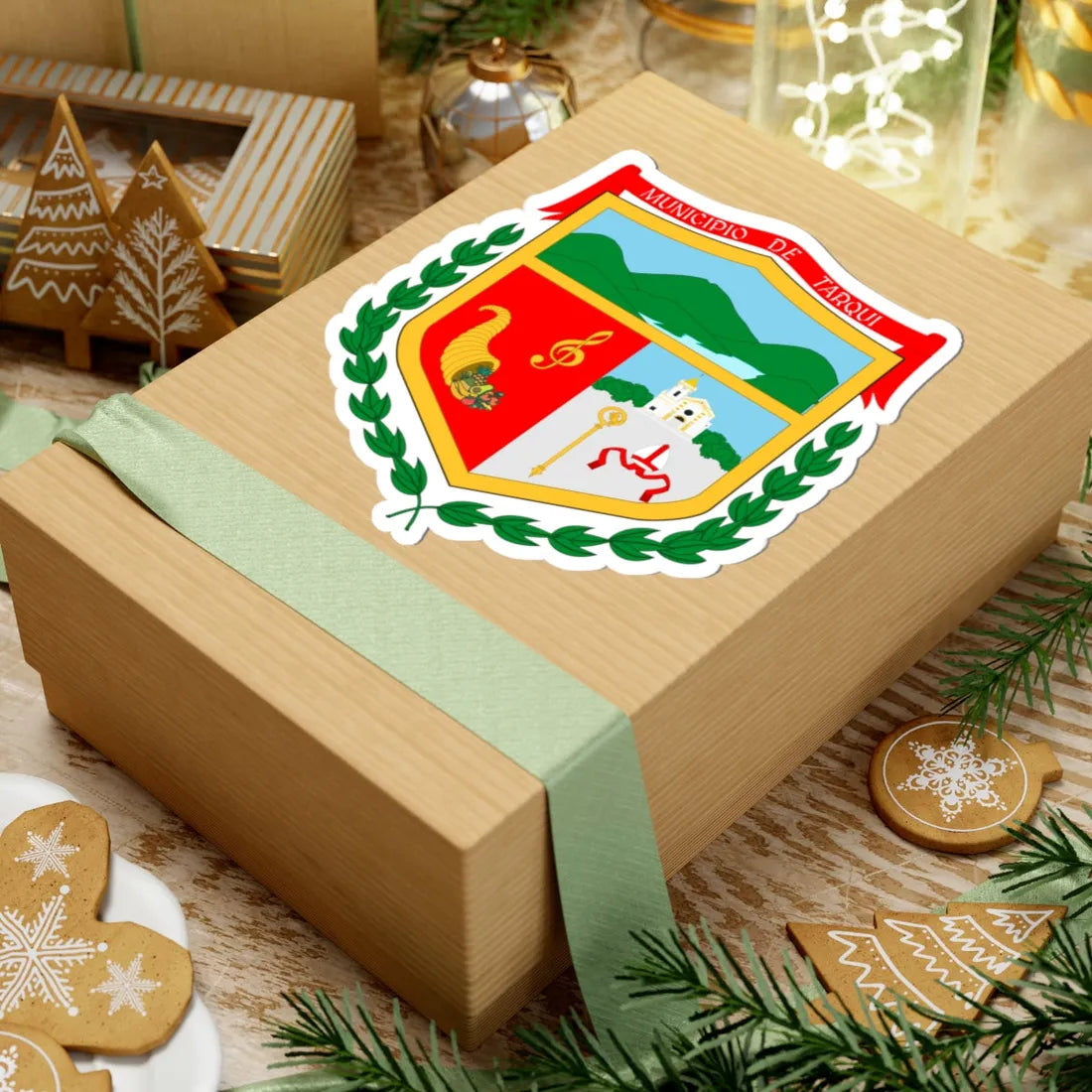 Emblema Escudo de Tarqui Huila (Colombia) (Coat of Arms) STICKER Vinyl Kiss-Cut Decal - The Sticker Space