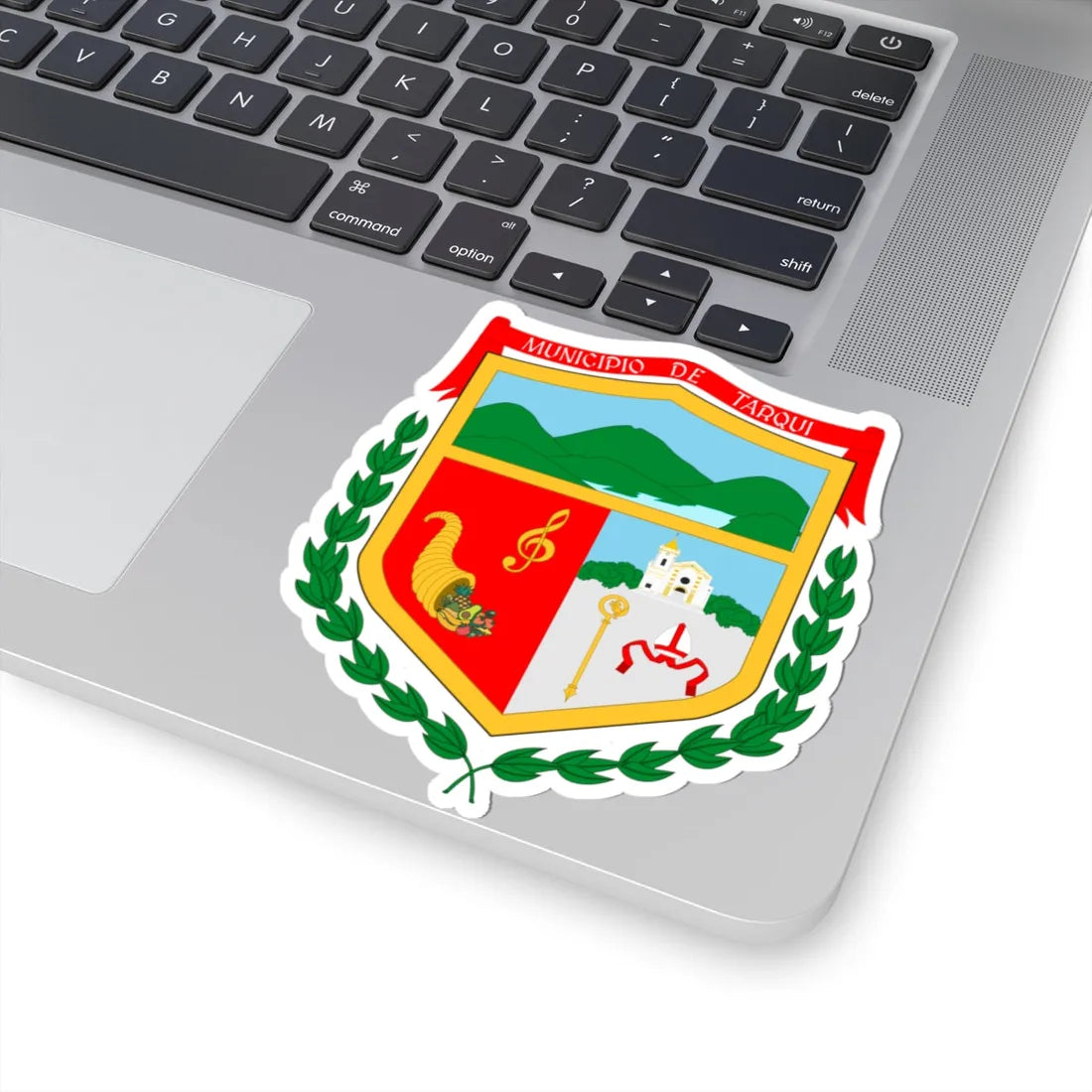 Emblema Escudo de Tarqui Huila (Colombia) (Coat of Arms) STICKER Vinyl Kiss-Cut Decal - The Sticker Space