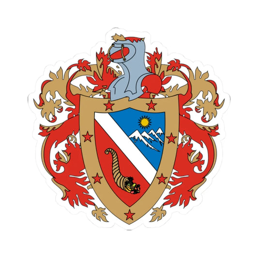 Emblema Escudo del Huila (Colombia) (Coat of Arms) STICKER Vinyl Kiss-Cut Decal 2 Inch White - The Sticker Space