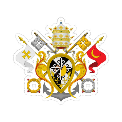 Emblema Tres caídas y Rosario (Spain) (Coat of Arms) STICKER Vinyl Kiss-Cut Decal 6 Inch White - The Sticker Space