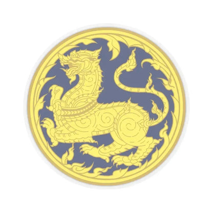 Emblems of Ministry of Interior Thailand colored (Thailand) STICKER Vinyl Kiss-Cut Decal 6 Inch Transparent - The Sticker Space