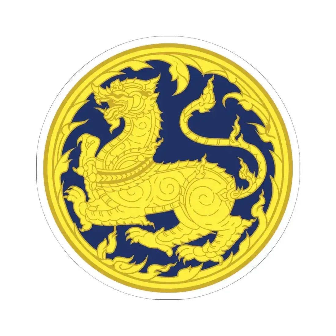 Emblems of Ministry of Interior Thailand colored (Thailand) STICKER Vinyl Kiss-Cut Decal 6 Inch White - The Sticker Space