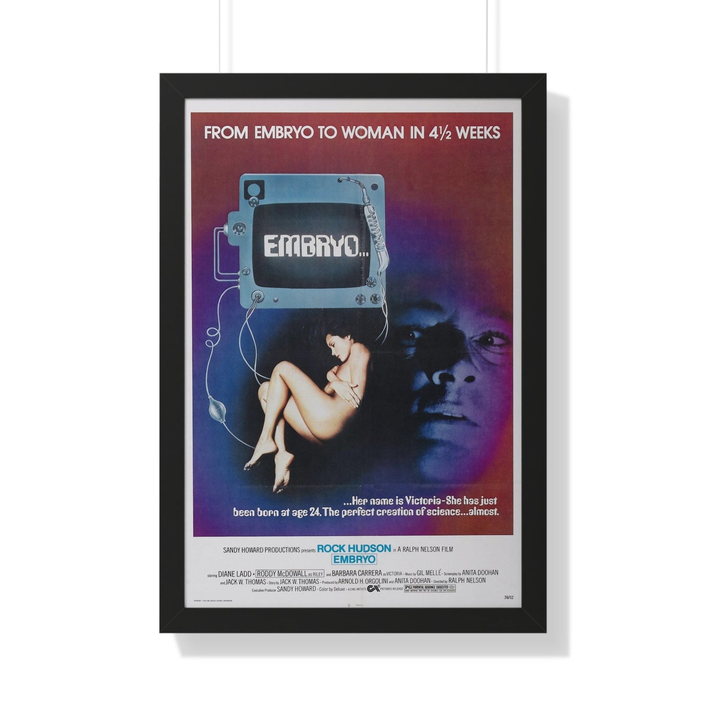 EMBRYO 1976 - Framed Movie Poster-20" x 30"-The Sticker Space