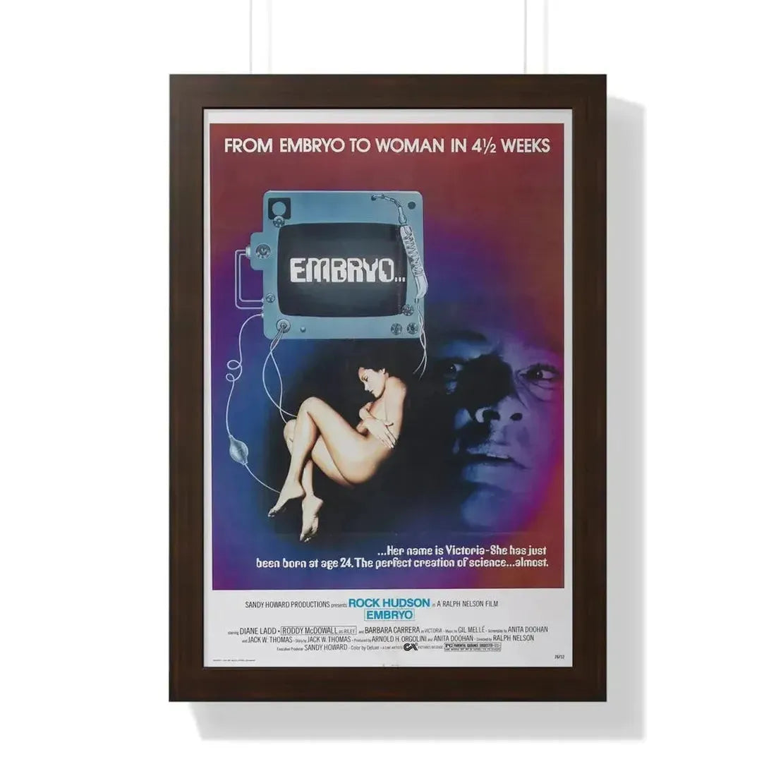 EMBRYO 1976 - Framed Movie Poster - The Sticker Space