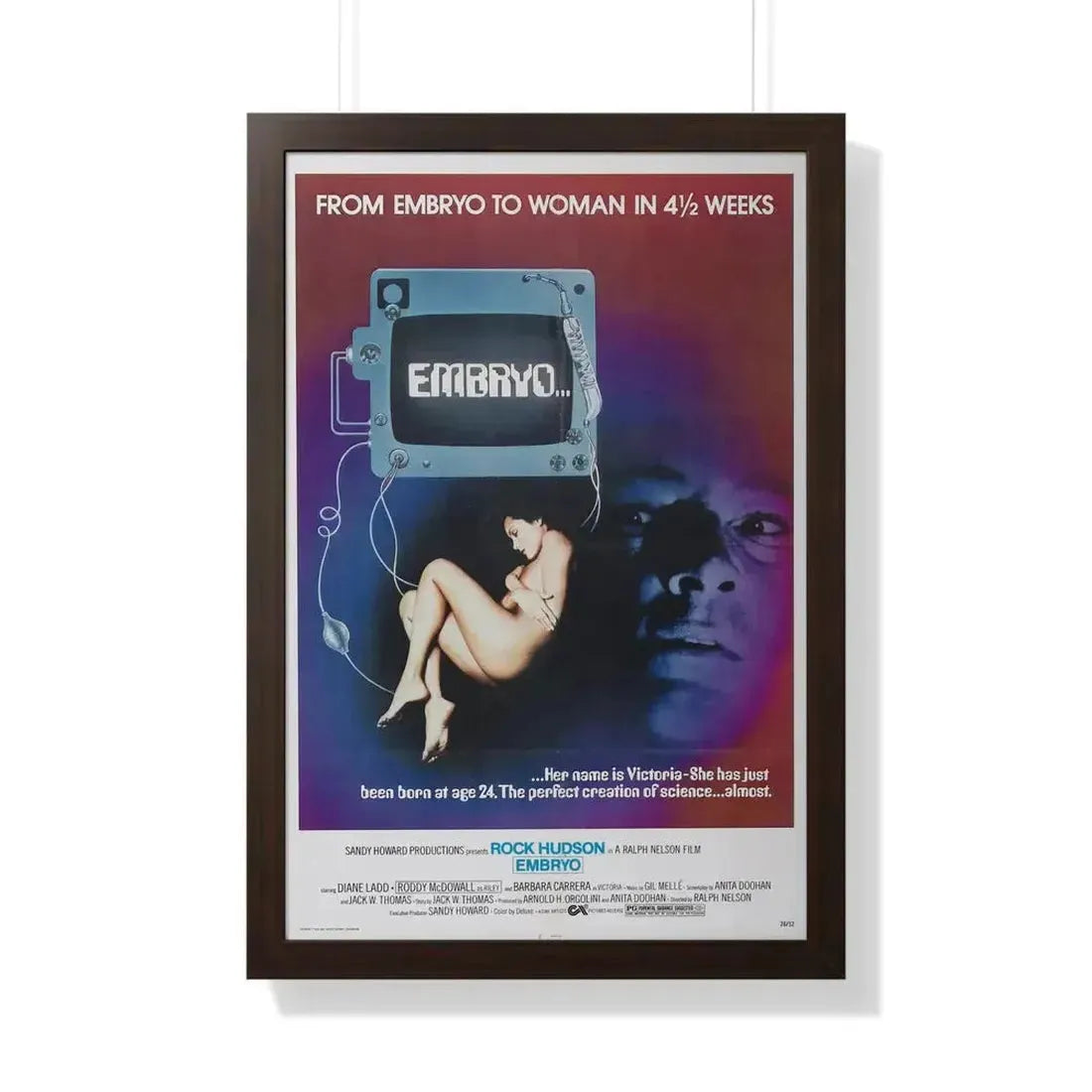 EMBRYO 1976 - Framed Movie Poster - The Sticker Space