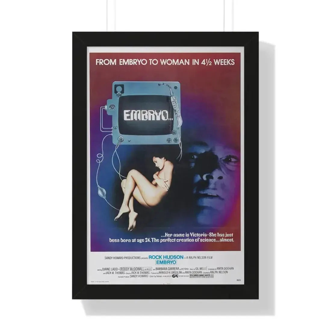 EMBRYO 1976 - Framed Movie Poster - The Sticker Space