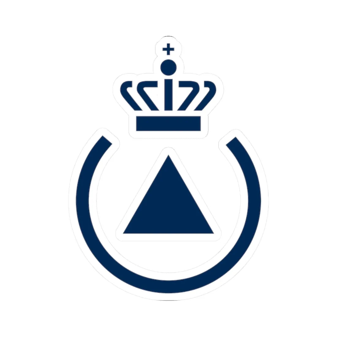 Emergency Management Agency logo (Denmark) (Coat of Arms) STICKER Vinyl Kiss-Cut Decal 2 Inch White - The Sticker Space