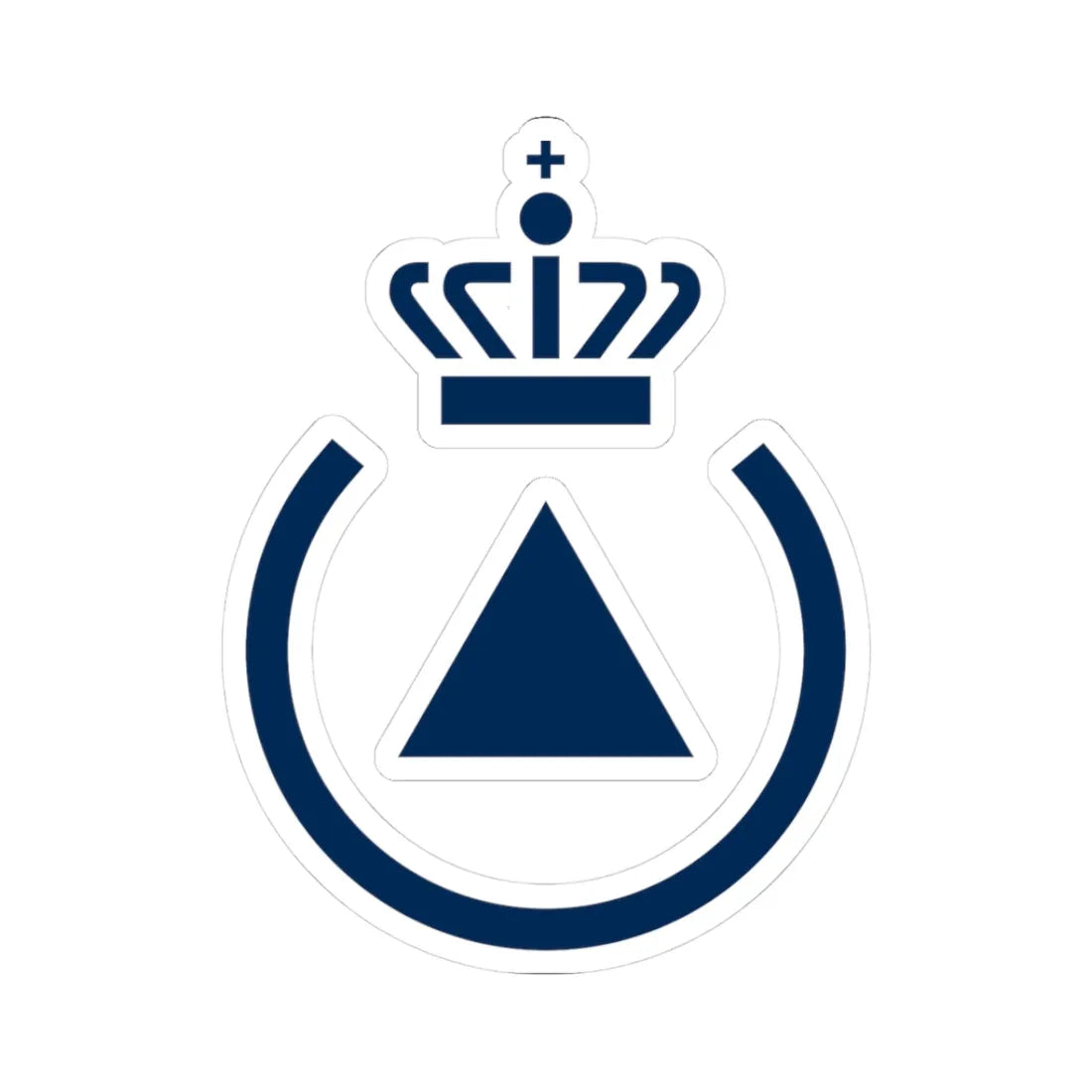 Emergency Management Agency logo (Denmark) (Coat of Arms) STICKER Vinyl Kiss-Cut Decal 3 Inch White - The Sticker Space