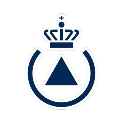 Emergency Management Agency logo (Denmark) (Coat of Arms) STICKER Vinyl Kiss-Cut Decal 3 Inch White - The Sticker Space