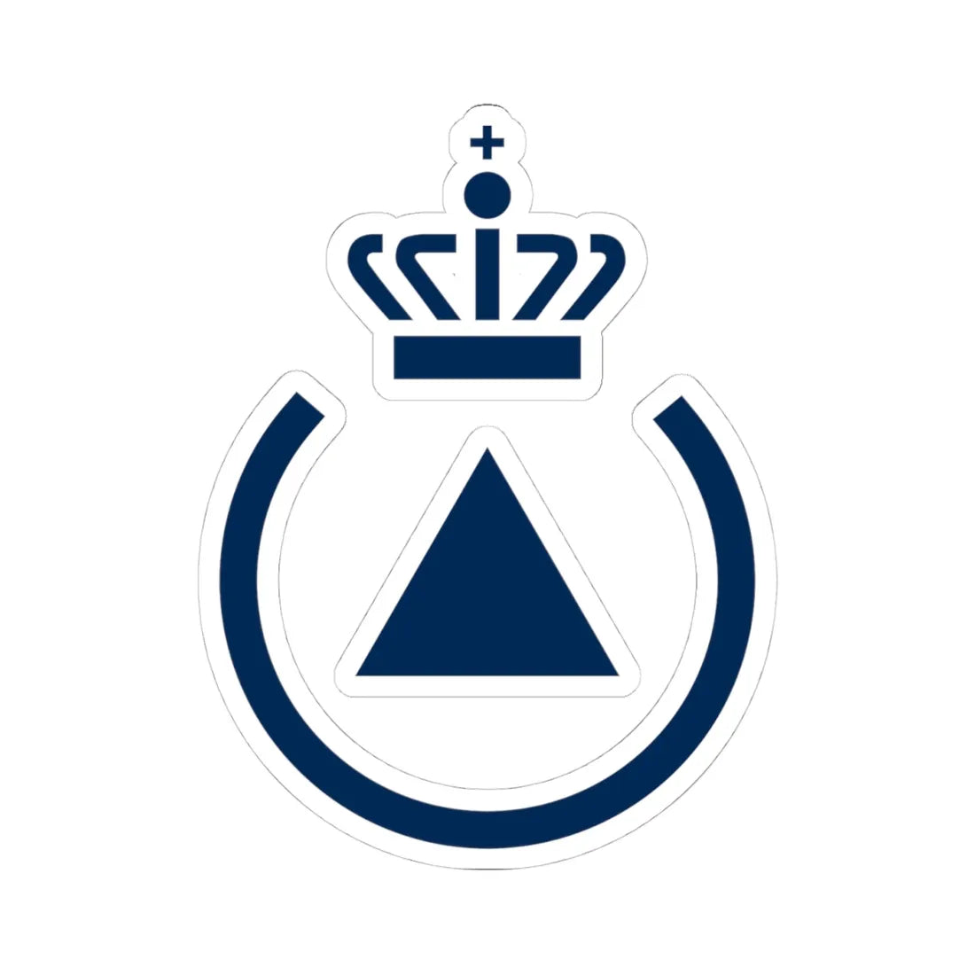 Emergency Management Agency logo (Denmark) (Coat of Arms) STICKER Vinyl Kiss-Cut Decal 4 Inch White - The Sticker Space