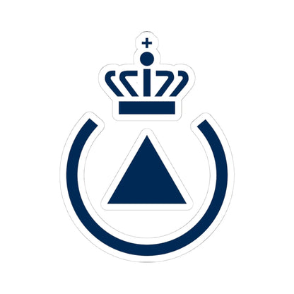 Emergency Management Agency logo (Denmark) (Coat of Arms) STICKER Vinyl Kiss-Cut Decal 4 Inch White - The Sticker Space
