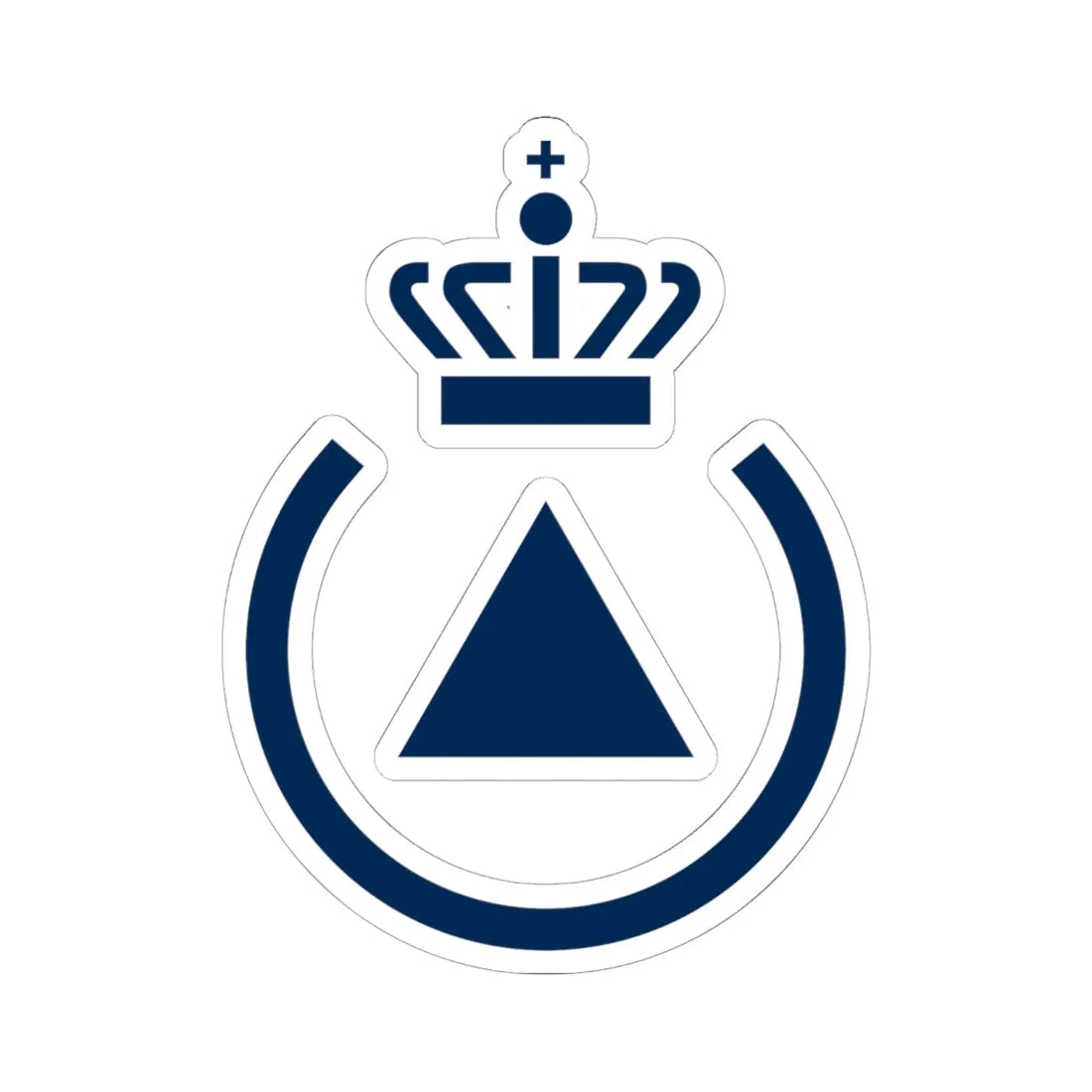 Emergency Management Agency logo (Denmark) (Coat of Arms) STICKER Vinyl Kiss-Cut Decal 6 Inch White - The Sticker Space