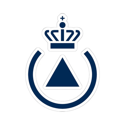 Emergency Management Agency logo (Denmark) (Coat of Arms) STICKER Vinyl Kiss-Cut Decal 6 Inch White - The Sticker Space