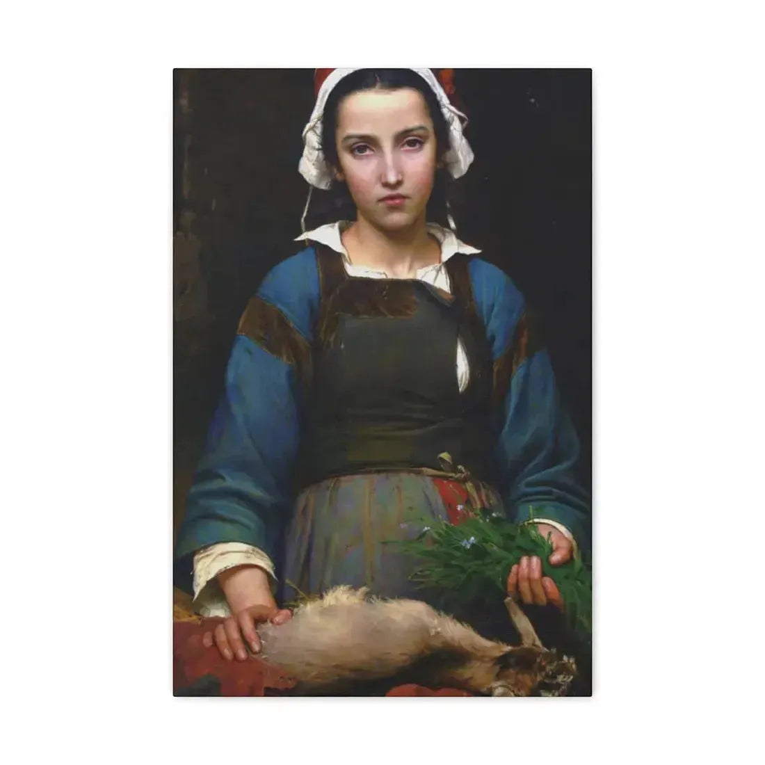 Emile Auguste Hublim (1830-1891) A Friend in Need - 1879 - Canvas Wall Art 16″ x 24″ 1.25" - The Sticker Space