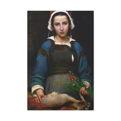 Emile Auguste Hublim (1830-1891) A Friend in Need - 1879 - Canvas Wall Art 20″ x 30″ 1.25" - The Sticker Space