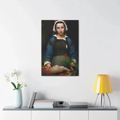 Emile Auguste Hublim (1830-1891) A Friend in Need - 1879 - Canvas Wall Art - The Sticker Space