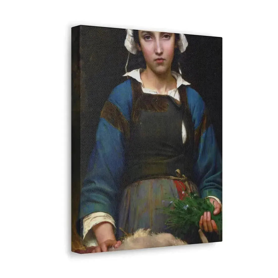 Emile Auguste Hublim (1830-1891) A Friend in Need - 1879 - Canvas Wall Art - The Sticker Space