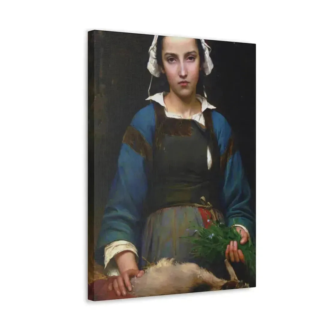 Emile Auguste Hublim (1830-1891) A Friend in Need - 1879 - Canvas Wall Art - The Sticker Space