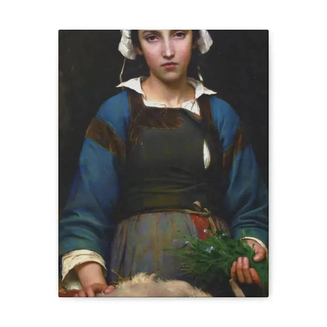 Emile Auguste Hublim (1830-1891) A Friend in Need - 1879 - Canvas Wall Art - The Sticker Space