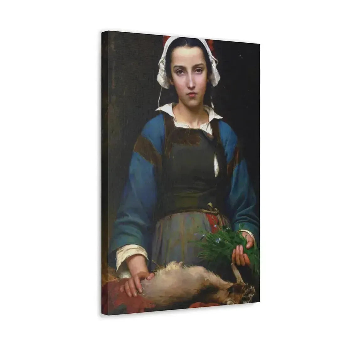 Emile Auguste Hublim (1830-1891) A Friend in Need - 1879 - Canvas Wall Art - The Sticker Space