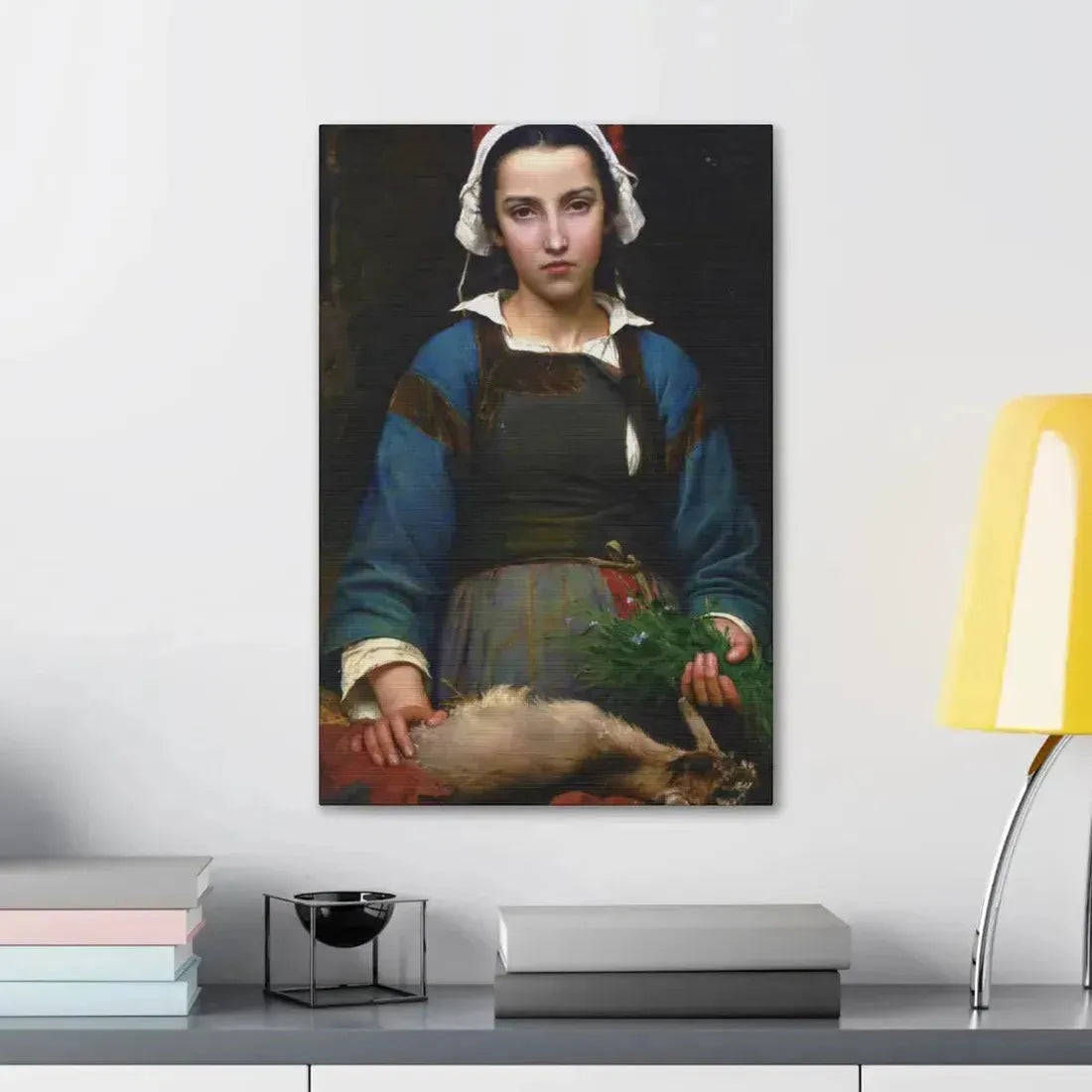 Emile Auguste Hublim (1830-1891) A Friend in Need - 1879 - Canvas Wall Art - The Sticker Space