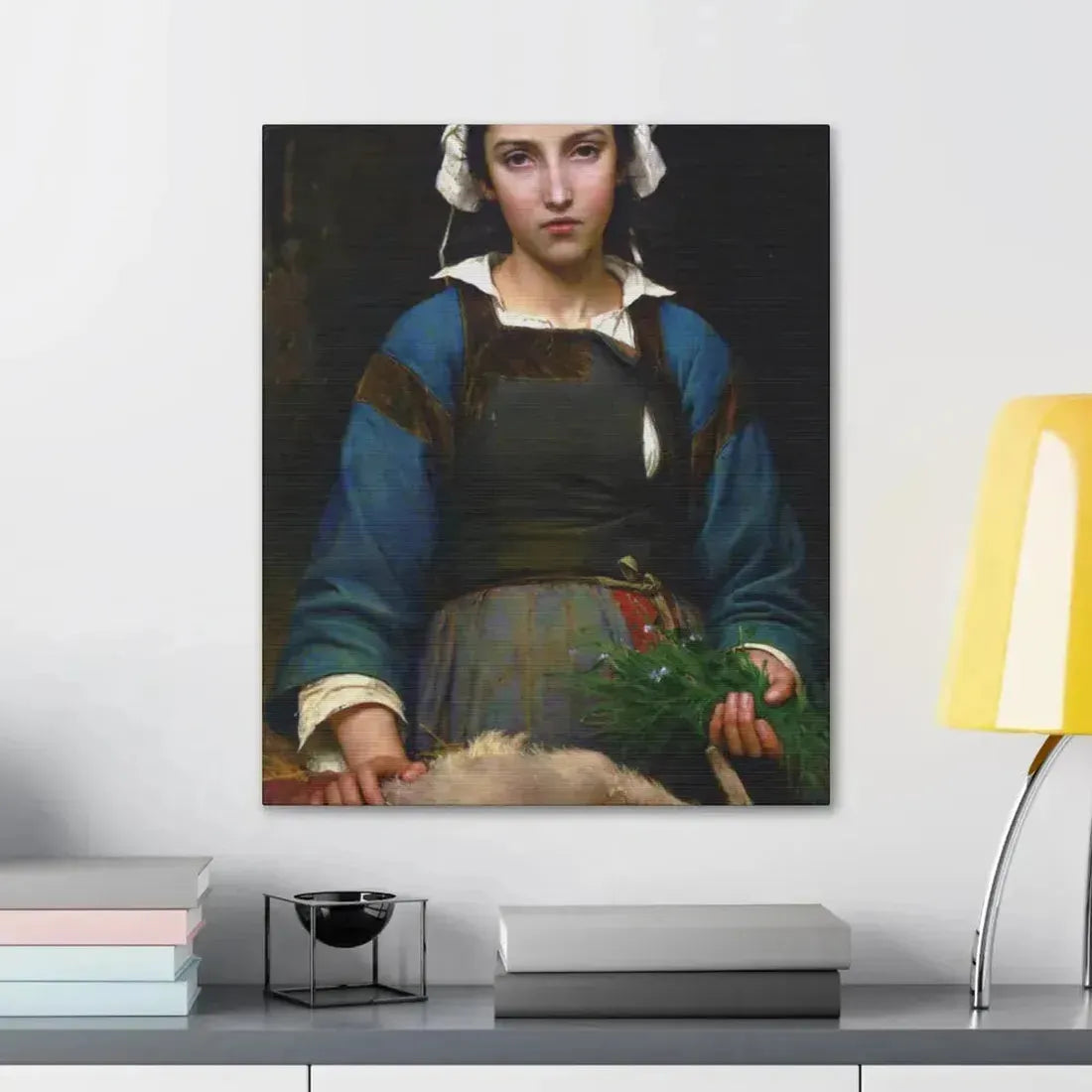 Emile Auguste Hublim (1830-1891) A Friend in Need - 1879 - Canvas Wall Art - The Sticker Space