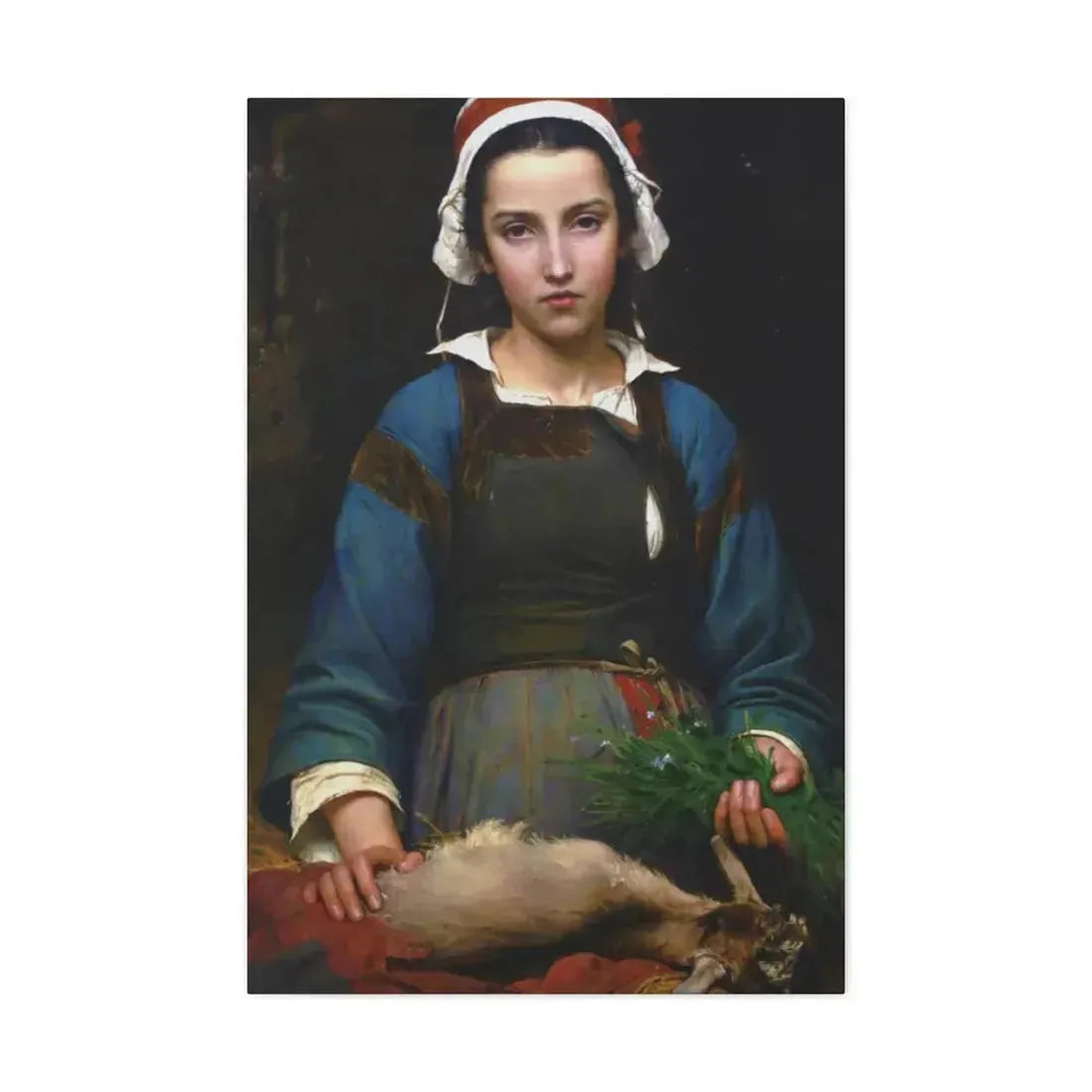 Emile Auguste Hublim (1830-1891) A Friend in Need - 1879 - Canvas Wall Art - The Sticker Space