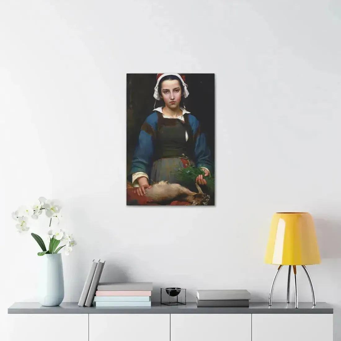 Emile Auguste Hublim (1830-1891) A Friend in Need - 1879 - Canvas Wall Art - The Sticker Space