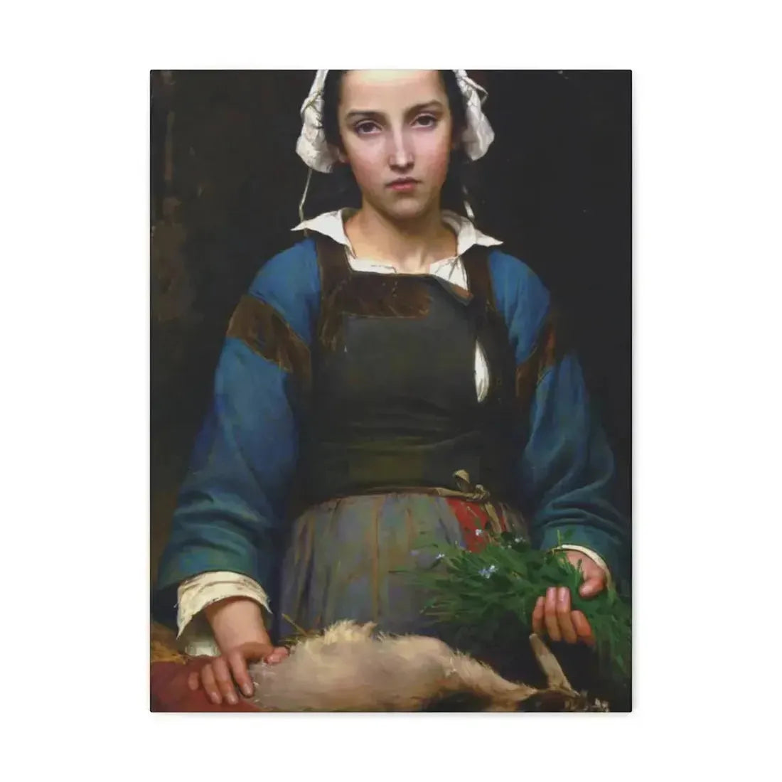 Emile Auguste Hublim (1830-1891) A Friend in Need - 1879 - Canvas Wall Art - The Sticker Space