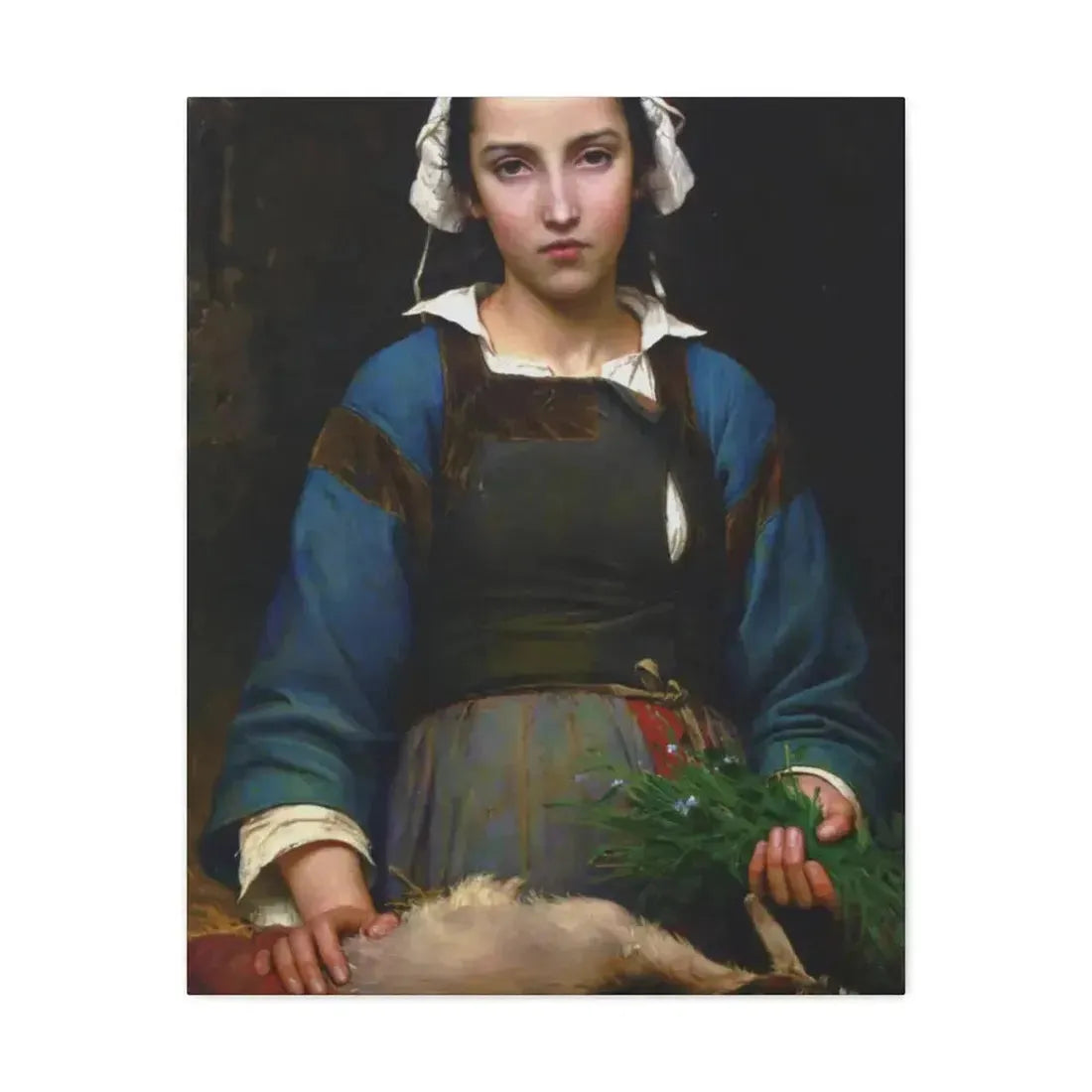 Emile Auguste Hublim (1830-1891) A Friend in Need - 1879 - Canvas Wall Art - The Sticker Space