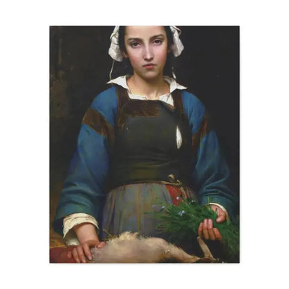 Emile Auguste Hublim (1830-1891) A Friend in Need - 1879 - Canvas Wall Art - The Sticker Space