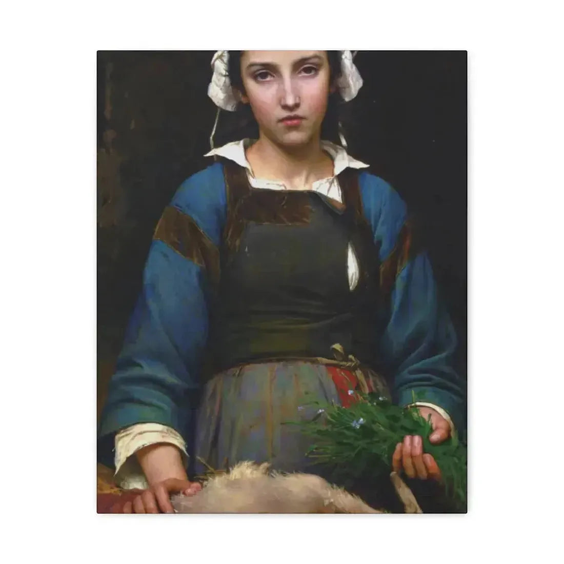 Emile Auguste Hublim (1830-1891) A Friend in Need - 1879 - Canvas Wall Art - The Sticker Space