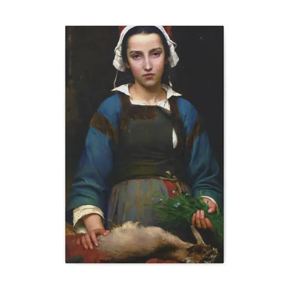 Emile Auguste Hublim (1830-1891) A Friend in Need - 1879 - Canvas Wall Art - The Sticker Space