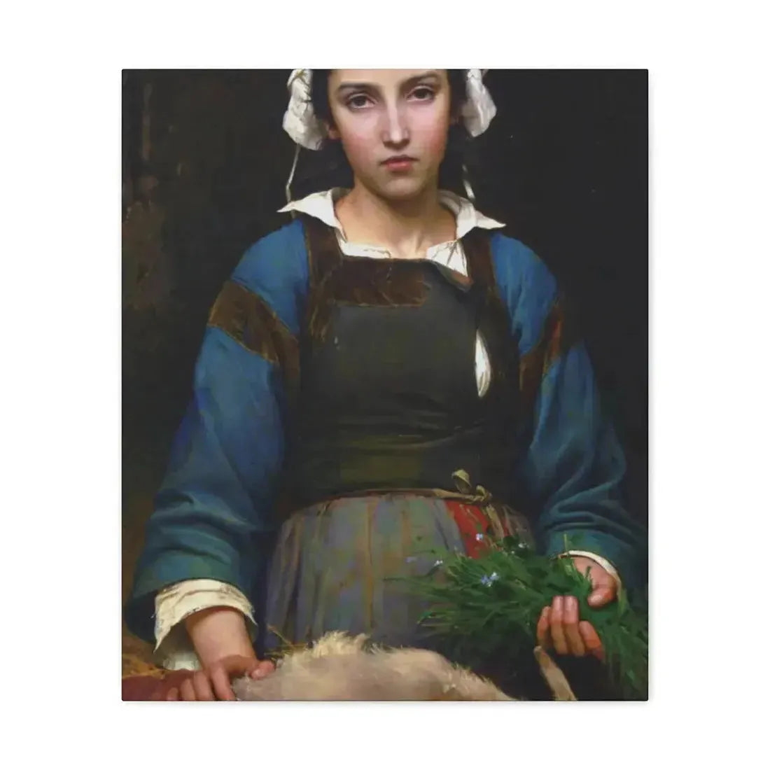 Emile Auguste Hublim (1830-1891) A Friend in Need - 1879 - Canvas Wall Art - The Sticker Space