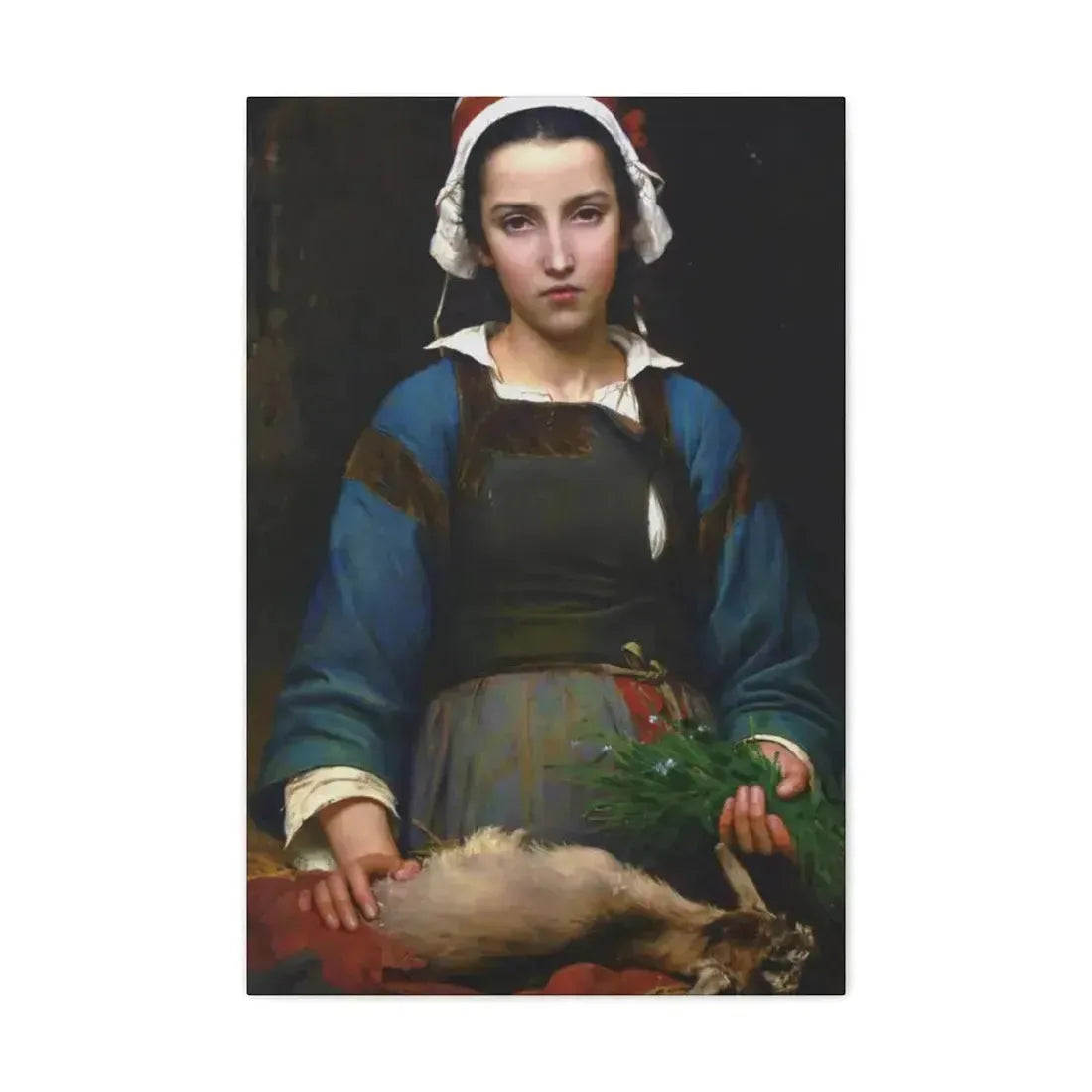 Emile Auguste Hublim (1830-1891) A Friend in Need - 1879 - Canvas Wall Art - The Sticker Space