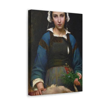 Emile Auguste Hublim (1830-1891) A Friend in Need - 1879 - Canvas Wall Art - The Sticker Space