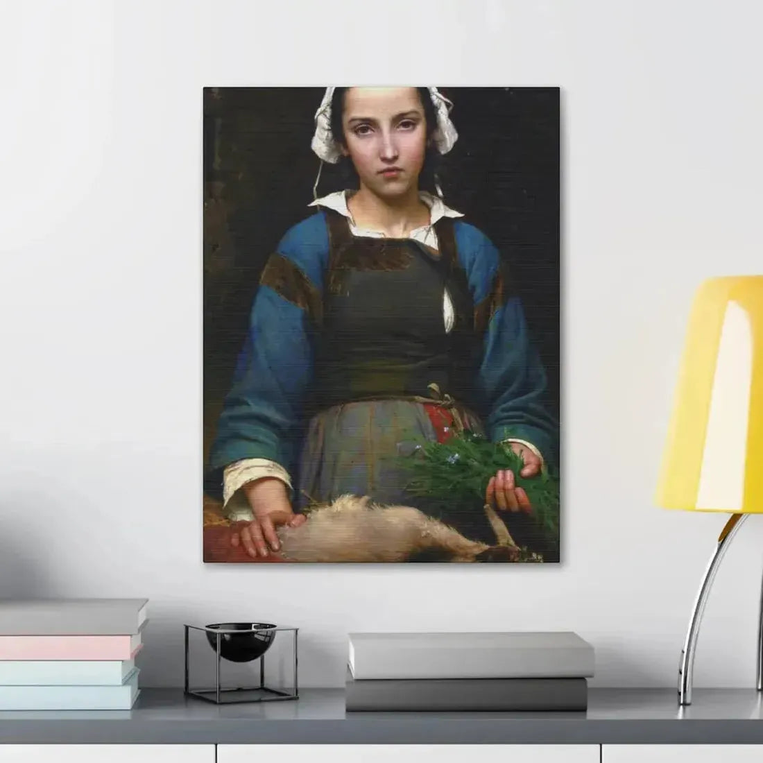 Emile Auguste Hublim (1830-1891) A Friend in Need - 1879 - Canvas Wall Art - The Sticker Space