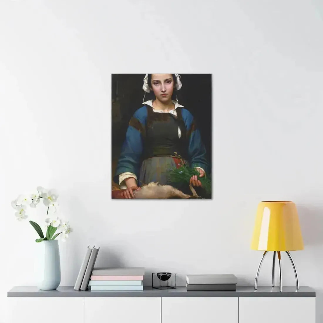 Emile Auguste Hublim (1830-1891) A Friend in Need - 1879 - Canvas Wall Art - The Sticker Space