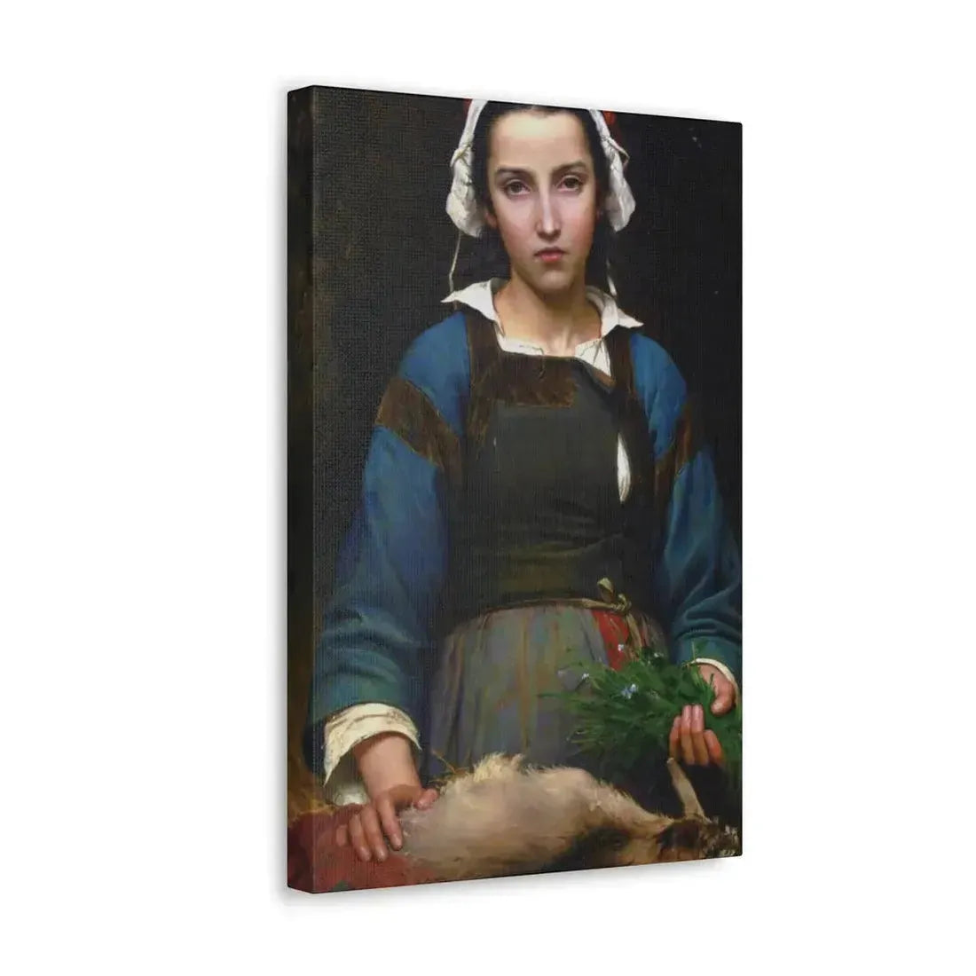 Emile Auguste Hublim (1830-1891) A Friend in Need - 1879 - Canvas Wall Art - The Sticker Space