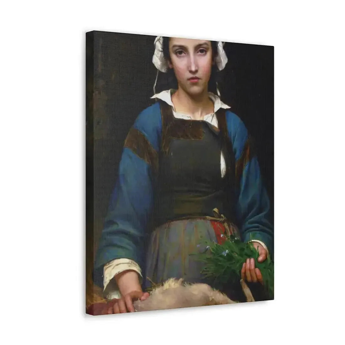 Emile Auguste Hublim (1830-1891) A Friend in Need - 1879 - Canvas Wall Art - The Sticker Space