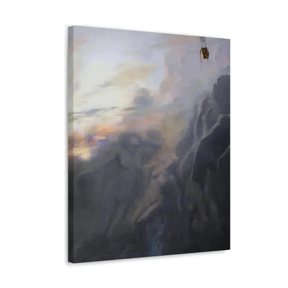 Emile Friant (1863-1932) Voyage a L'infini 1899 - Canvas Wall Art - The Sticker Space