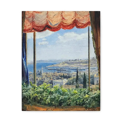 Emile Samoilovich Villiers de l'Isle Adam (1843-1889) View of Constantinople - Canvas Wall Art 11″ x 14″ 1.25" - The Sticker Space