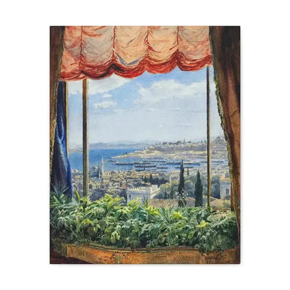 Emile Samoilovich Villiers de l'Isle Adam (1843-1889) View of Constantinople - Canvas Wall Art 16″ x 20″ 1.25" - The Sticker Space